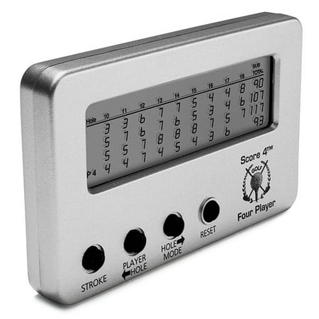 Score 4 Digital Golf Score Card, in Titanium