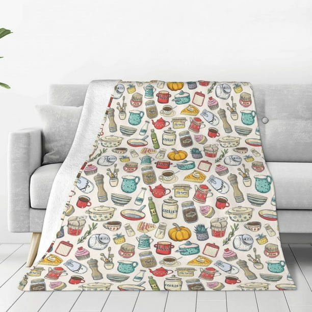 Balery Cooking Utensils Manta de Felpa Suave y Acogedora – Cobija de Franela Aterciopelada para Cama, Lavable y Cálida para Sofá, Mascotas, Transpirable-50"x40"