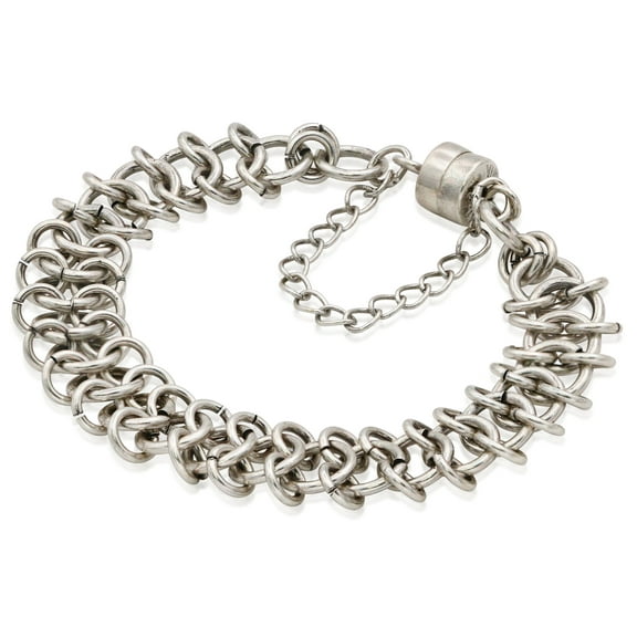 Alex And Ani Empress Magnetic Bracelet - Rafaelian Silver