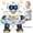 Brown, variant on Lvelia Robot Toy for Kids,Electronic Musical Walking Dancing Interactive Robot Toys with Flashing Lights&360°Rotating,Gift for Kids, Toddlers, Boys and Girls,Brown