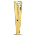 thumbnail image 4 of Diamond Princess 14kt Yellow Gold His Hers Princess Diamond Cluster Matching Wedding Set 5/8 Cttw, 4 of 4