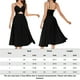 thumbnail image 2 of Vestido Vestido midi ajustado con abertura lateral y espalda descubierta, traje ajustado (negro L) Ygjytge Negro T L para Mujer, 2 of 6