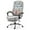 Light Grey, variant on Massage Office Chair with Footrest, Ergonomic Adjustable Reclining Executive Home Desk Chair w/ 6 Vibration Points & Heat, Light Grey