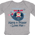 thumbnail image 4 of Inktastic Nana and Poppy Love Me Boys Long Sleeve Baby Bodysuit, 4 of 5