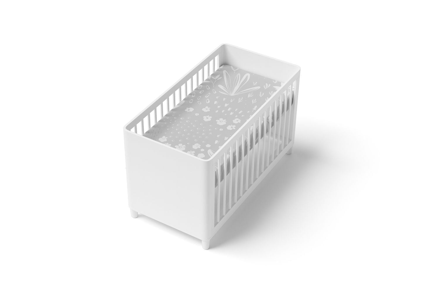 KU Drap contour pour lit de bébé Lapin Gris