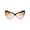 Clear, variant on FEISEDY Fashion Women Cateye Sunglasses Retro Oversized Cat Eye Shades Chic Style T Sign B2649