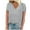 Gray, variant on Njagoc3 Bestseller Womens V-Neck Solid Short Sleeve T-Shirt Summer Thin Loose Casual Slim Fit Multi-Color