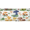 thumbnail image 3 of Mushroom Kitchen Curtains 2 Panels UV Protected Tier Curtains, Half Window Curtains Kitchen Tiers for Guest Room Bathroom Sink Laundry Room Basement,24"x27", 3 of 7
