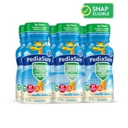 PediaSure Grow & Gain with Fiber & Immune Support, Vanilla, 8-fl-oz Bottle, Pack of 6