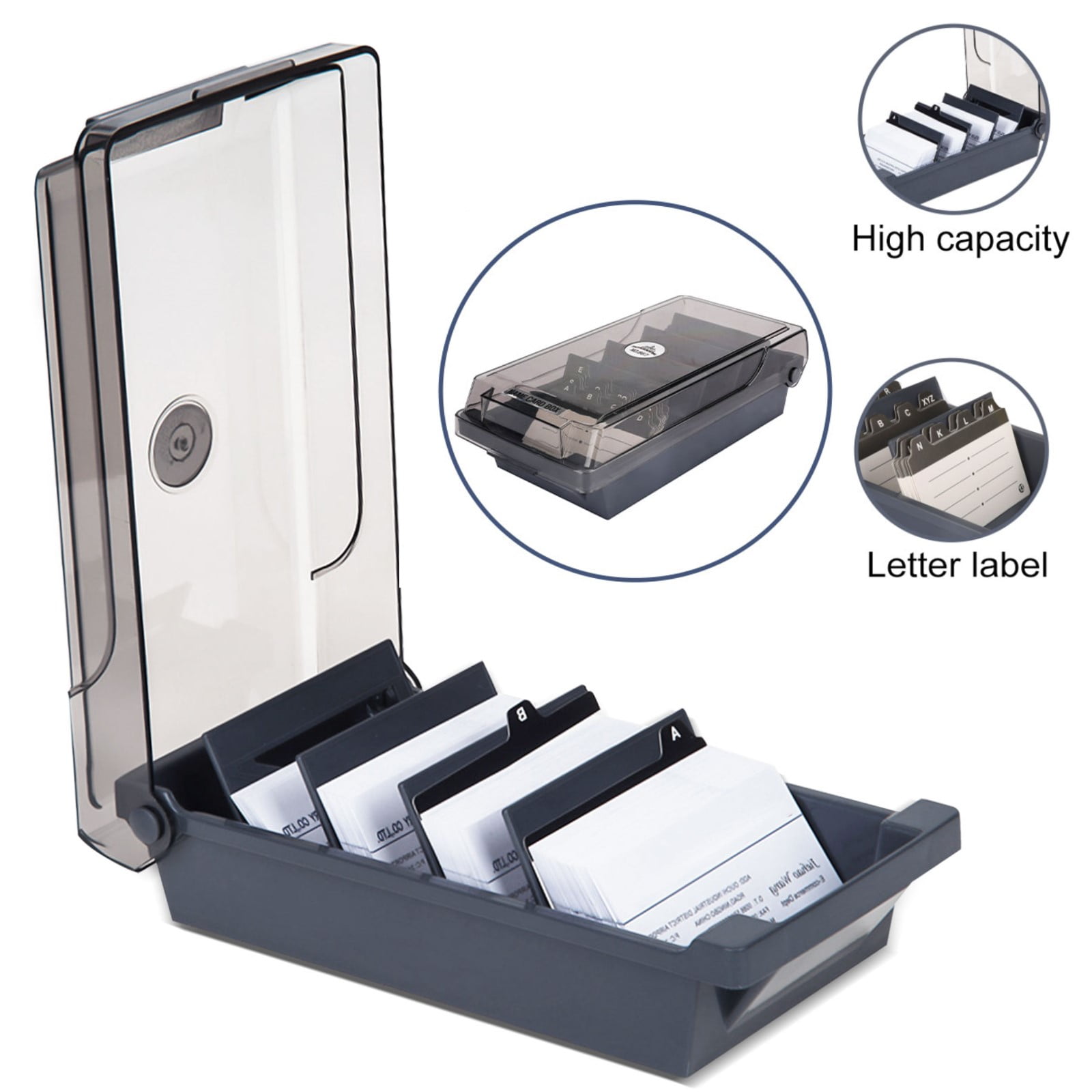 3# Card Holder Portable PU Magnetic Closure Large Capacity Business Card Credit Cards Storage Case Stainless Steel Cards Holder