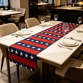 thumbnail image 6 of Miwamany Anniversary of Independence Day Table Runner, Star-Printed American Style Linen Table Runner, Patriotic Dining Decor for Home Kitchen Coffee Table, 6 of 6