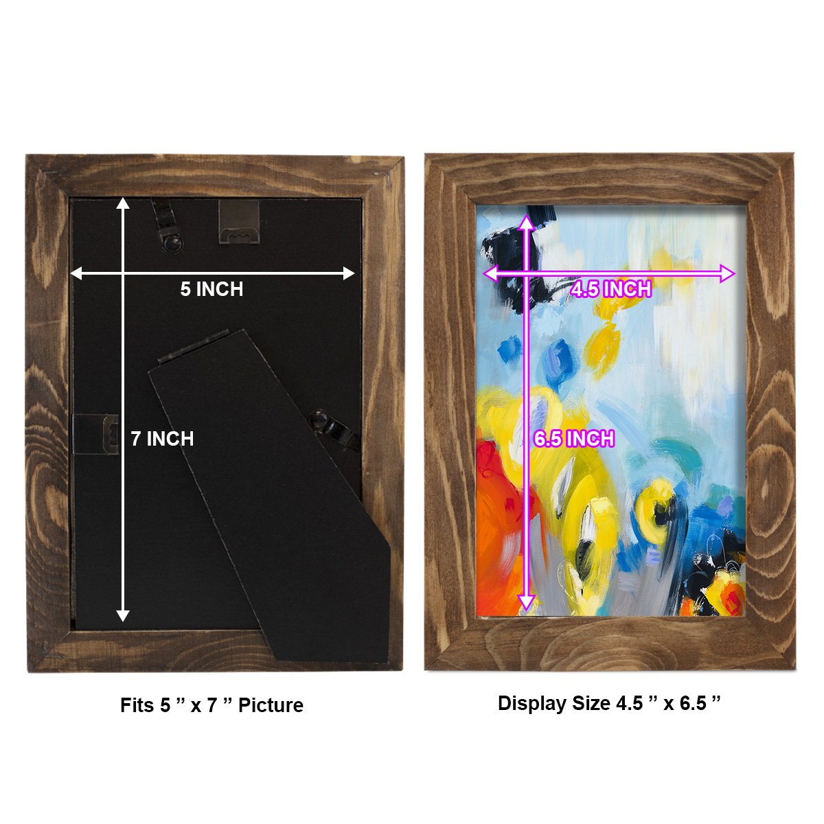 In the Loop III -Framed Print w/glass-Walnut