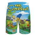 thumbnail image 6 of Men's Simpsons Beach Shorts Hot Summer Swim Trunks Sports Running Bathing Suits with Mesh Lining, 6 of 8
