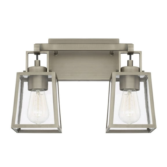 Capital 125521AN-448 Kenner Vanity, 2-Light 200 Total Watts, Antique Nickel