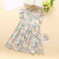 thumbnail image 5 of FamilyThread Girls Summer Dress Flare Sleeveless Dress Cotton Casual Round-Neck Cute Sundress For 3-15Y, 5 of 6