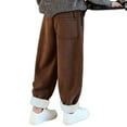thumbnail image 5 of LNMQLPDBS 4t Boys Pants Plus Size Wide Leg Pants Athletic Pants Boys Y2k Baggy Pants 9 Year Old Clothes Yoga Clothes 2t Clothes, Coffee 11-12 Years, 5 of 7