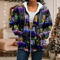thumbnail image 5 of larppty Womens Zip Up Hoodies Fall Fashion Xmas Trees Graphic Sweatshirt 2025 Clothes Y2K Jackets Cute Winter Outfits (Grey, M), 5 of 7