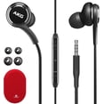 thumbnail image 2 of PYYNA-Original Samsung AKG Earbuds 3.5mm in-Ear Earbud Headphones with Remote & Mic for Galaxy A71, A31, Galaxy S10, S10e, Note 10, Note 10+, S10 Plus, S9 - Includes Rubber Pouch - (AKG + Red Pouch), 2 of 4