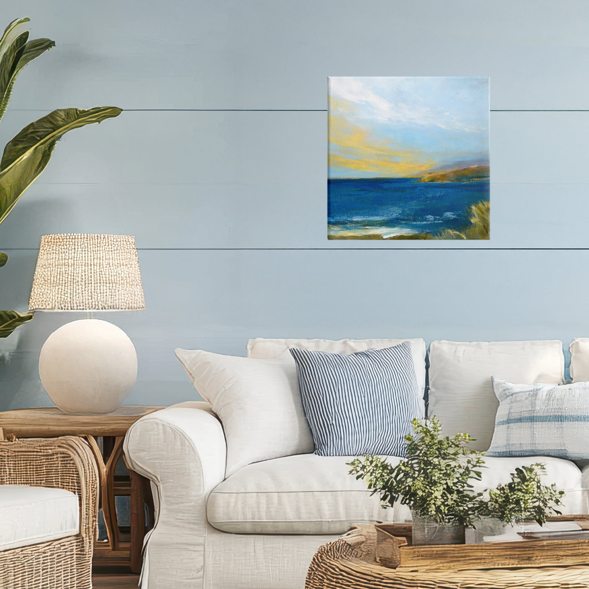 Stupell Industries Vibrant Ocean Light at Dusk Canvas Wall Art, design by Patrick Dennis