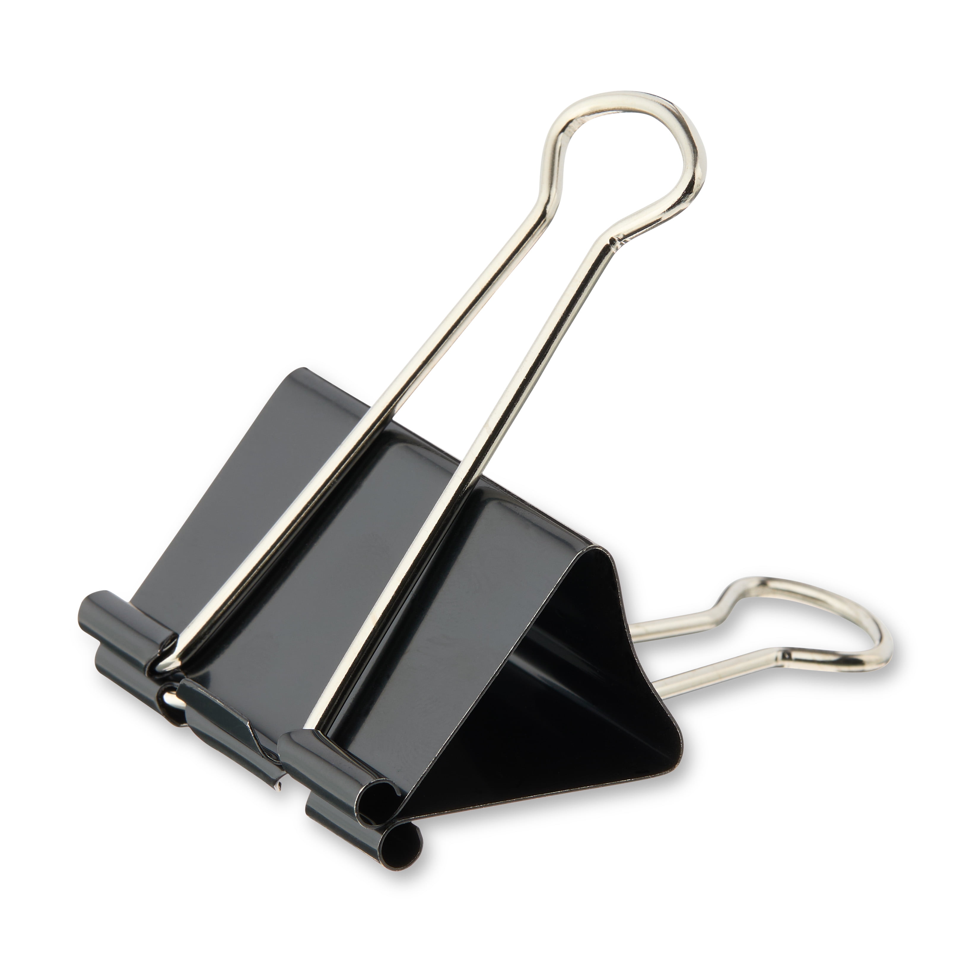 (2 pack) Pen+Gear Large Metal Binder Clips, Black, 4 Count