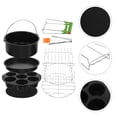 thumbnail image 4 of MasteelfCA 9pcs 8 Inch Air Fryer with Non-Stick Cake Pan Kitchen Tools Set Air Fryer Kit, 4 of 8