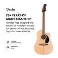 thumbnail image 2 of Fender FA Series Dreadnought Acoustic-Electric Guitar - Natural w/ Hard Case, 2 of 8