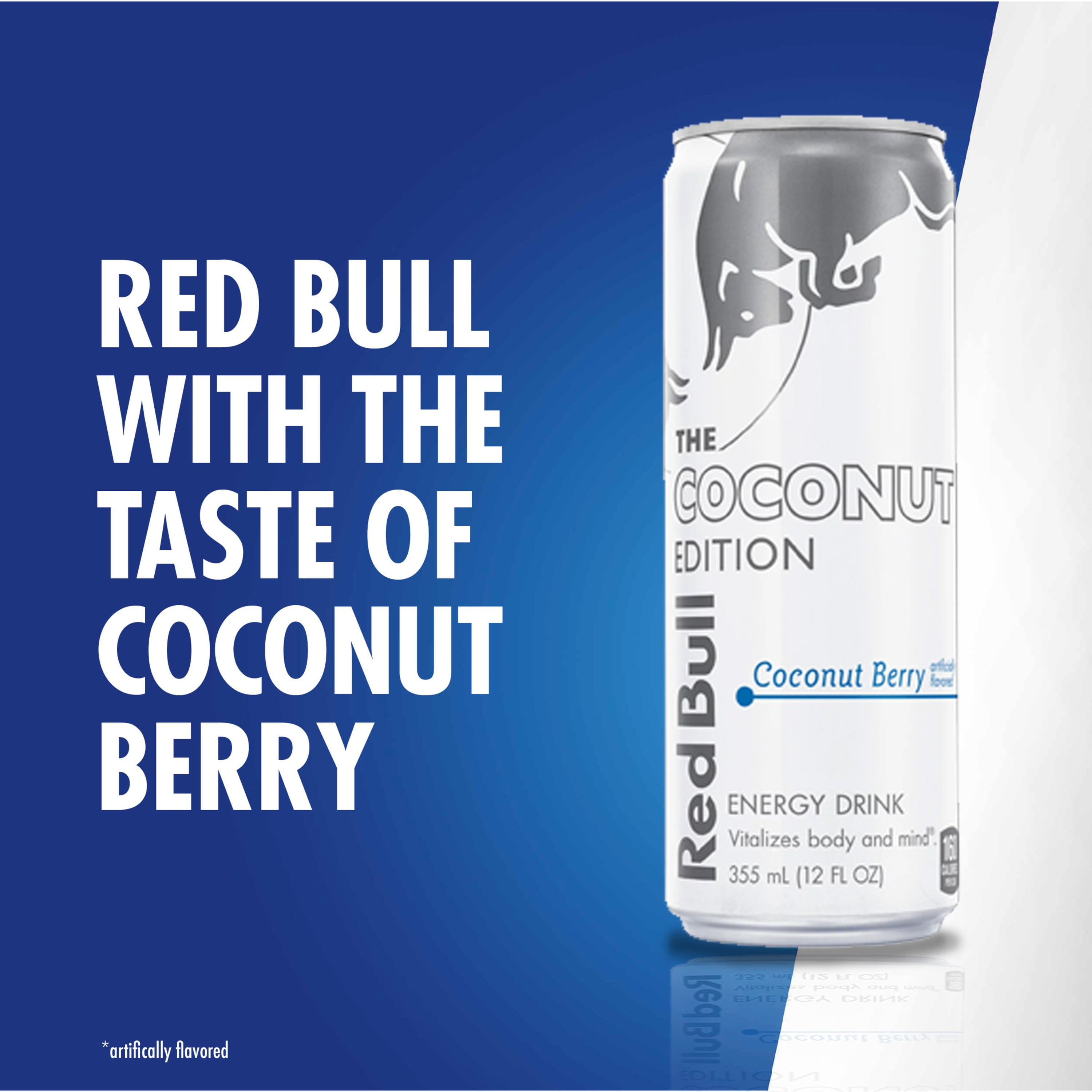 Red Bull Coconut Edition Energy Drink, Coconut Berry, 114mg Caffeine, 12 fl oz Can-Pack Of 2