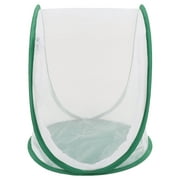 Tersalle Large Green Insect Mesh Cage Butterfly Habitat Foldable with Handle for Insect Observation Feeding