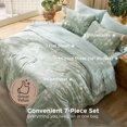 thumbnail image 3 of Juego de edredón Bedsure Oversize Queen con 7 piezas, diseño floral, 3 of 8