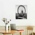 thumbnail image 2 of COMIO Wall Posters Chicago Ferris Wheel Posters Vintage Black And White Picture Canvas Painted Very R Poster Decorative Painting Canvas Wall Art Living Room Posters Bedroom Painting, 2 of 4
