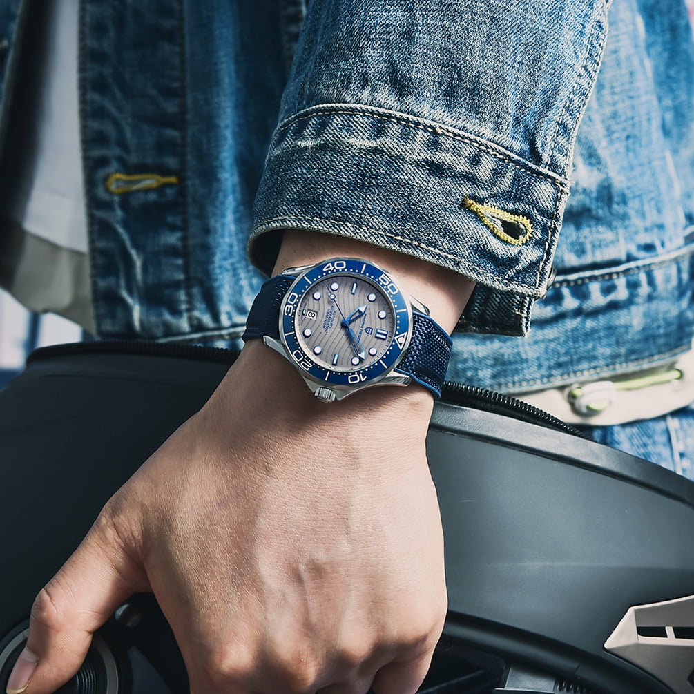 PAGANI DESIGN Men's Automatic Watches 42mm Stainless Steel Sports Waterproof Wrist Watch for Men with Japanese Movement Ceramic Bezel