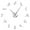 Silver, variant on Volleyball Players Silhouettes Frameless Wall Clock Stickers, DIY Modern Decorative Clocks for Living Room, Bedroom, Office - Easy to Install, Large 3D Clock Design (Silver,27in)