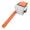 Orange and white, variant on Garosa Chainsaw Carrying Bag, Portable Oxford Cloth Chainsaw Storage Bag Lawn Mower Carry Case Protective Box, Chainsaw Case Bag