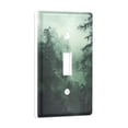 thumbnail image 2 of Yayeee Toggle Light Switch Wall Plate 1-Gang 4.5"x2.7" Home Decorative Outlet Cover, Green Forest, 2 of 7