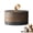 Brown, variant on Multifunctional ceramic tea caddy storage container in airtight for loose tea coffee dried fruits decorative and practical for household and kitchen
