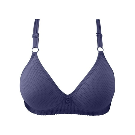 

KDDYLITQ Women s Bra Push Up Support Full Coverage Adjustable Straps Bralette 18 Hour Navy 40
