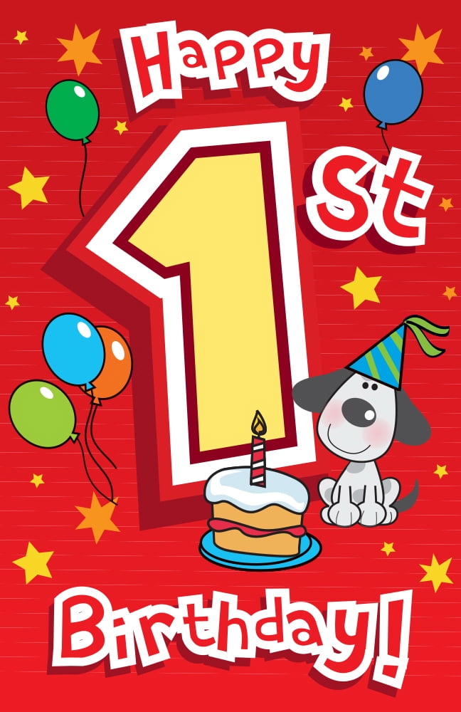 Singing Card Happy 1st Birthday