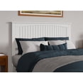 thumbnail image 4 of AFI Naples Queen Solid Wood Low Profile Platform Bed with Matching Footboard, White, 4 of 11