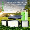 thumbnail image 4 of Outdoor Solar Light LED Wall Light 3 Heads 192 LEDs Motion, 4 of 5