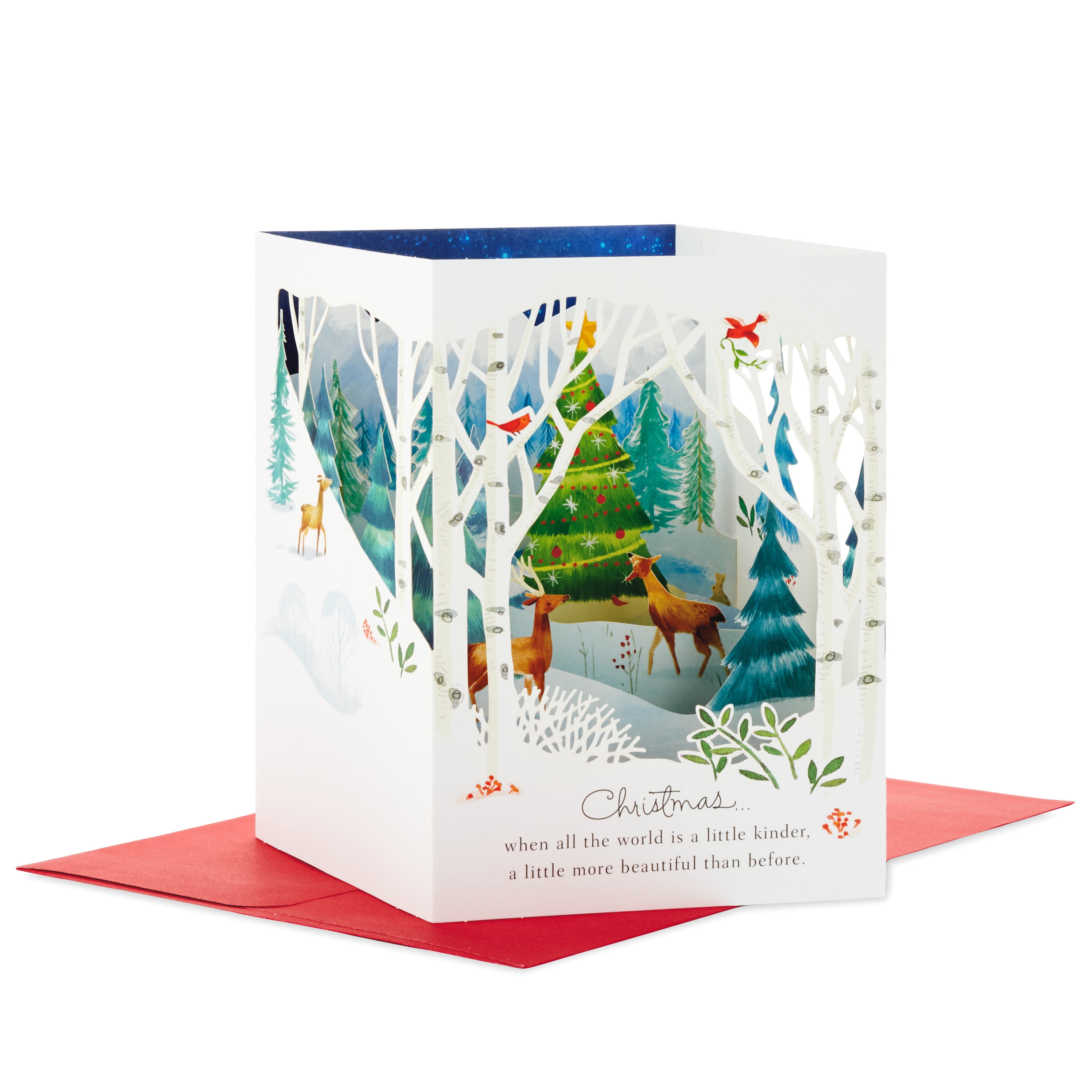 Hallmark Paper Wonder Pop Up Holiday Card (Woodland Animals Pop Up