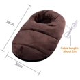 thumbnail image 3 of Electric Heated Foot Warmer Foot Heating Pad Electric with Fast Heating Technology Heating Pad Portable Office Home Under Desk Heating Foot Warmer(Rose), 3 of 4