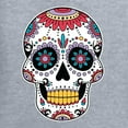 thumbnail image 5 of Wild Bobby Day Of The Dead Sugar Skull Pop Culture Women Graphic Long Sleeve Tee, Heather Grey, Small, 5 of 5