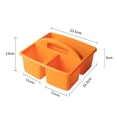 thumbnail image 4 of 3 Piezas Compartimiento de Escritorio Basket Multi Grid Clasificación Divisor Artesanía Organizador de Almacenamiento para Papelería Maquillaje , Azul Naranja Violeta BLESIY Cesta de almacenamiento, 4 of 8