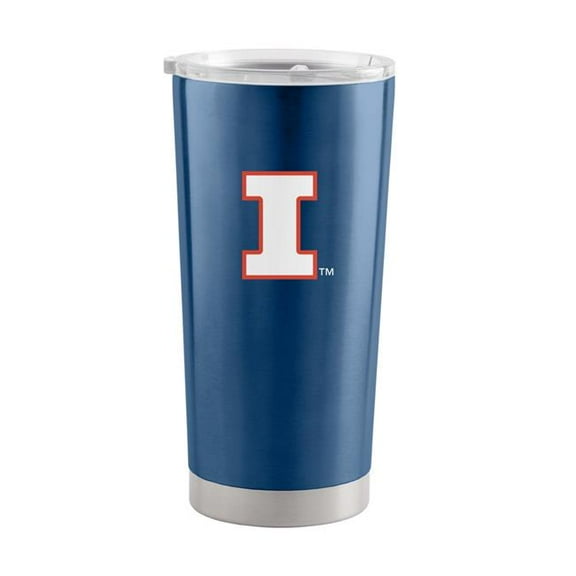 Logo Brands 151-S20T-1 Illinois 20 oz Gameday Stainless Steel Tumbler