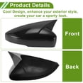 thumbnail image 3 of Reemplazo de tapa de espejo lateral izquierdo y derecho ABS negro para Volkswagen Polo Mk5 6R 6C V 2009-2017 Ox Horn, 3 of 7