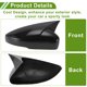 thumbnail image 3 of Reemplazo de tapa de espejo lateral izquierdo y derecho ABS negro para Volkswagen Polo Mk5 6R 6C V 2009-2017 Ox Horn, 3 of 7