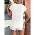 thumbnail image 4 of Top Informal de Corta con Cuello Redondo y Aguja Gruesa para Mujer, Color , Talla XL, 4 of 6
