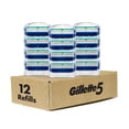 thumbnail image 2 of Gillette - 5 recambios de cuchillas de afeitar para hombre, 12 unidades, 2 of 7