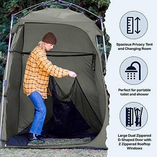 Lightspeed Outdoors Xtra Wide Quick Set Up Privacy Tent, Toilet, Camp Shower, Portable Changing Room - image 5 of 6