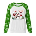 thumbnail image 4 of SELONE Sweatshirt for Women Christmas Crew Neck Red Wine Glass Print pullover Shirts Tops Cute Holiday Outwear, 4 of 4